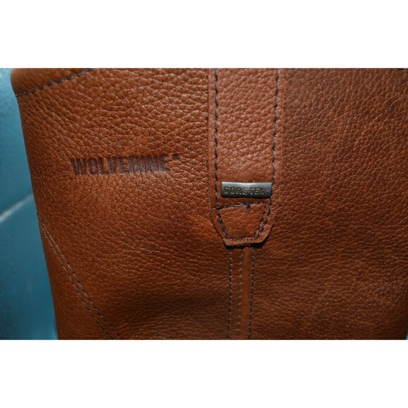 Wolverine DuraShocks Work Boots Sz 12 EW Brown Leather Steel Toe Slip Resistant - Picture 2 of 6